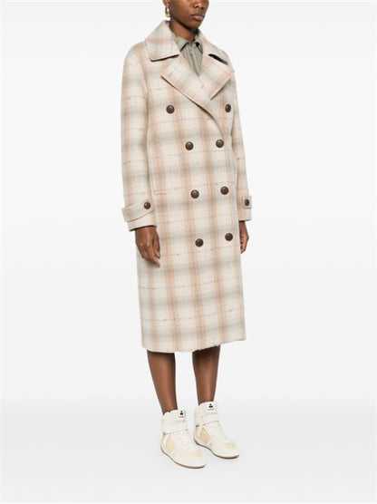 WOOL AND CASHMERE DOUBLE-BREASTED COAT