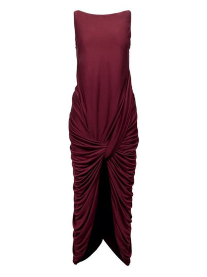 DRAPED LONG DRESS