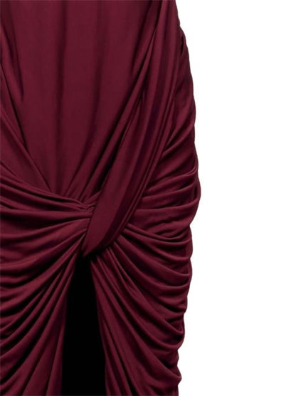 DRAPED LONG DRESS