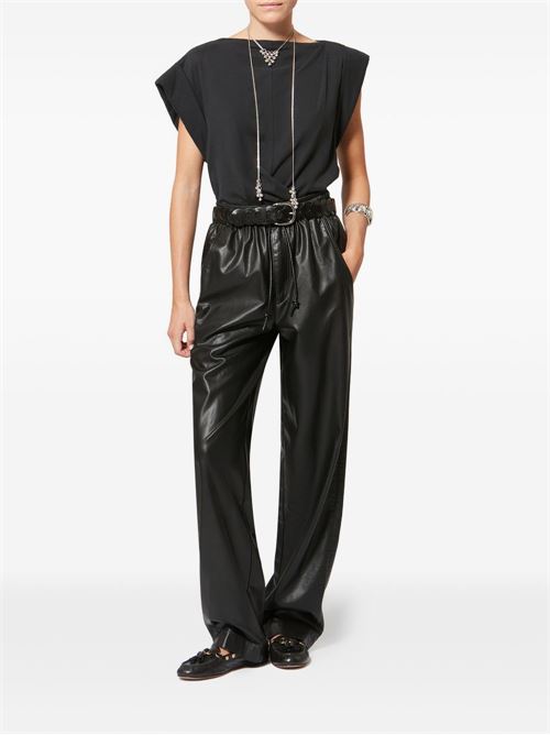 NEREANE FAUX LEATHER TROUSERS