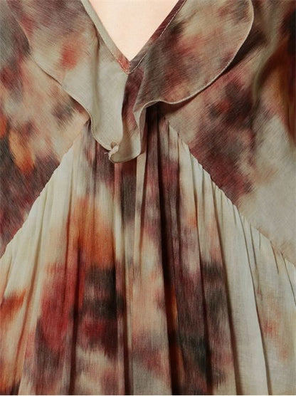 VASMILA PRINTED COTTON DRESS