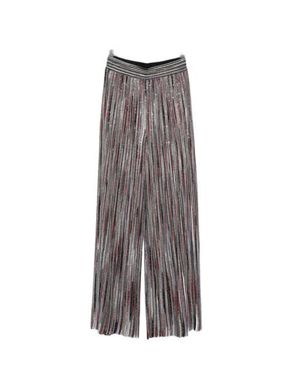 STRIPED WIDE-LEG TROUSERS