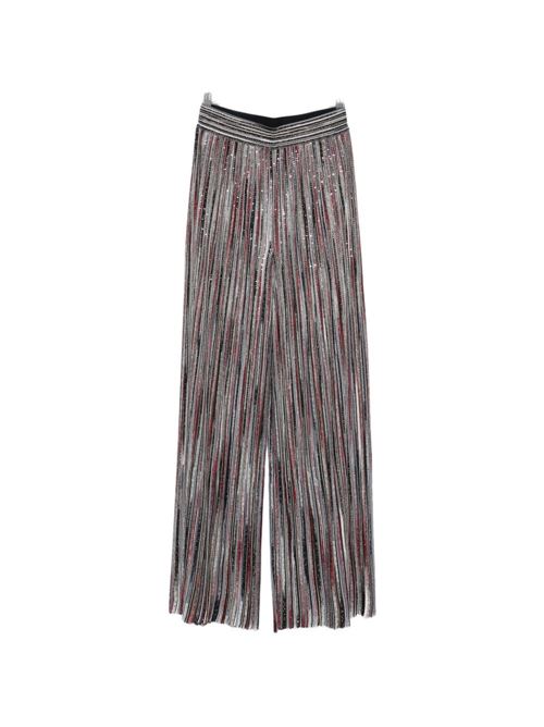 STRIPED WIDE-LEG TROUSERS
