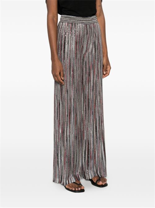 STRIPED WIDE-LEG TROUSERS