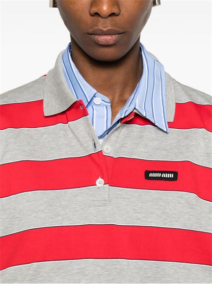 STRIPED COTTON POLO SHIRT