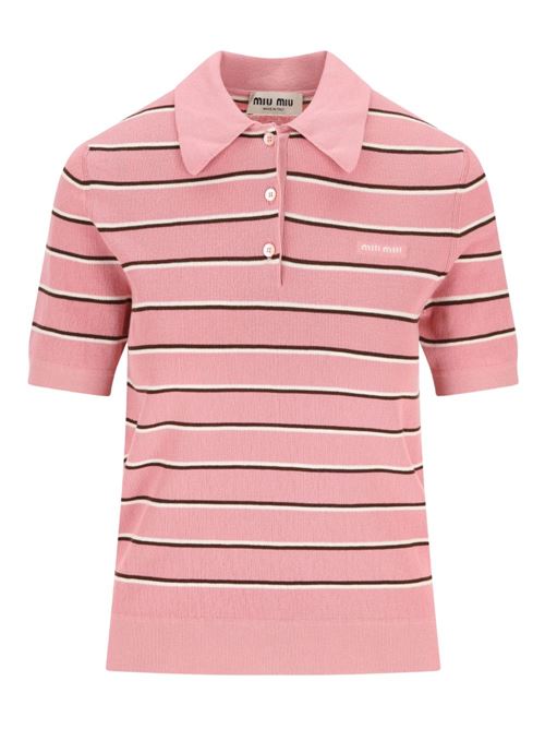STRIPED COTTON POLO SHIRT