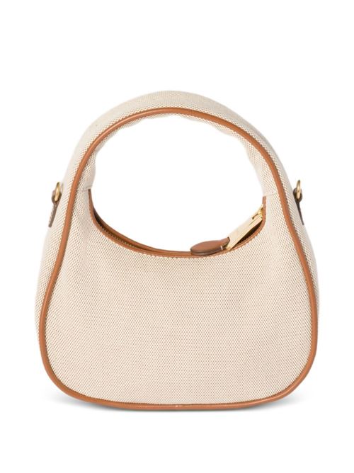 WANDER CANVAS AND LEATHER SMALL HOBO BAG