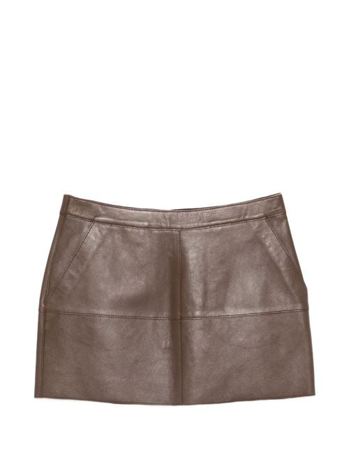 LEATHER MINI SKIRT