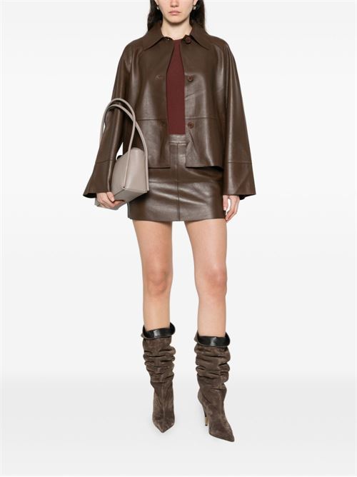 LEATHER MINI SKIRT
