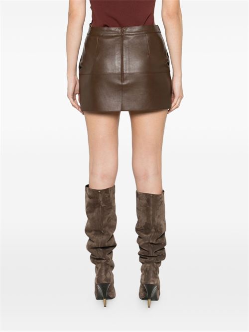 LEATHER MINI SKIRT