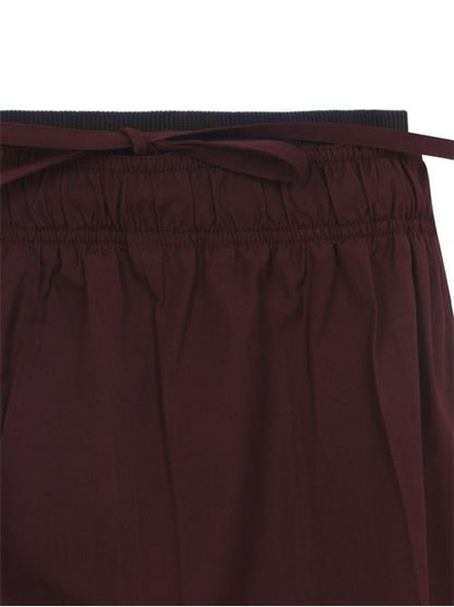 COTTON BLEND MIDI SKIRT