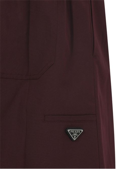 COTTON BLEND MIDI SKIRT