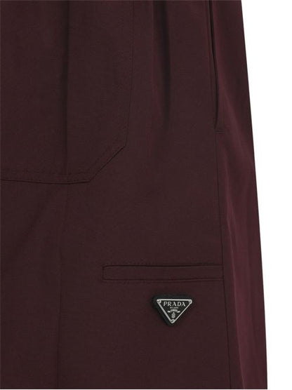 COTTON BLEND MIDI SKIRT