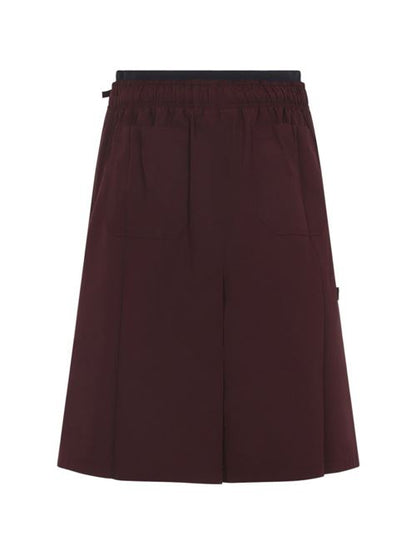 COTTON BLEND MIDI SKIRT