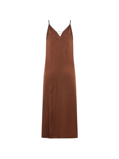SATIN MIDI DRESS