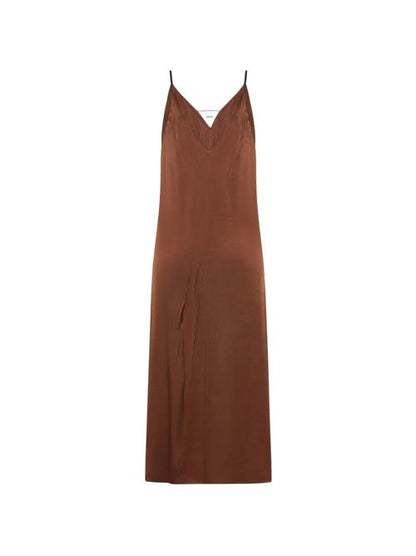 SATIN MIDI DRESS