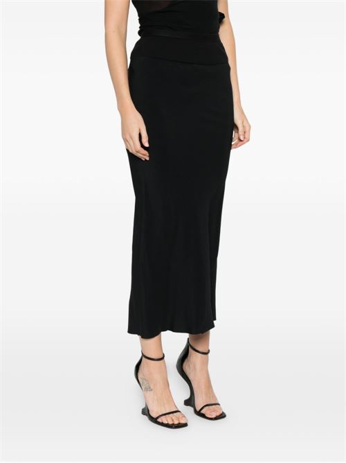 COTTON BLEND MIDI SKIRT