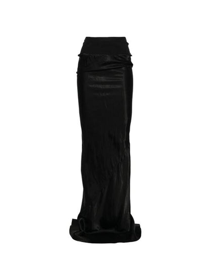 RUCKED LONG SKIRT
