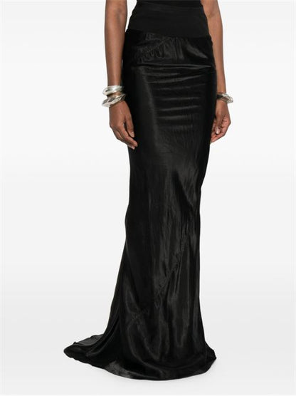 RUCKED LONG SKIRT