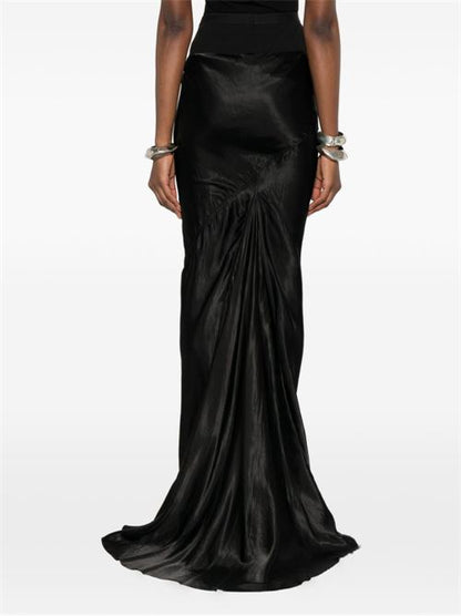RUCKED LONG SKIRT