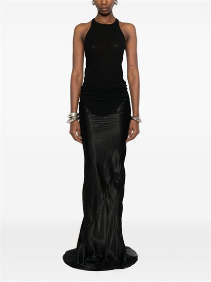 RUCKED LONG SKIRT
