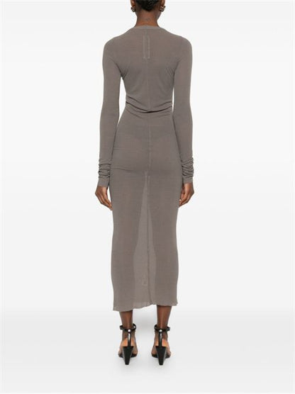 RIBBED MIDI DRESS