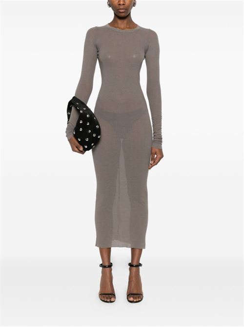 RIBBED MIDI DRESS