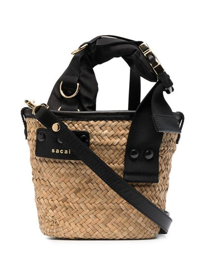 RAFIA BUCKET BAG
