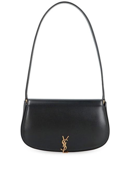 DEMI LUNE LEATHER SHOULDER BAG