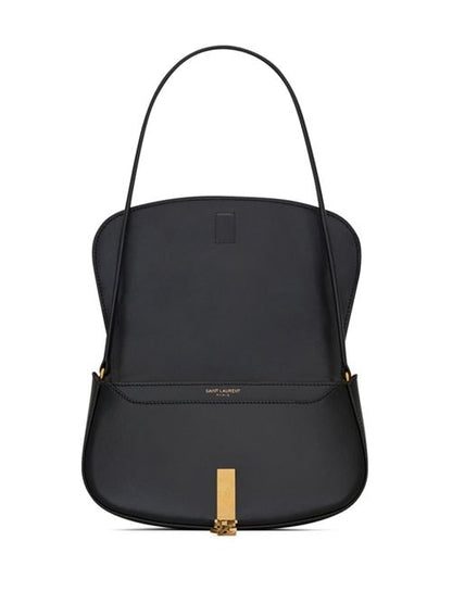 DEMI LUNE LEATHER SHOULDER BAG