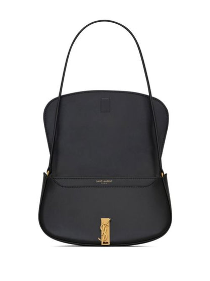 DEMI LUNE LEATHER SHOULDER BAG