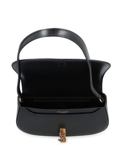 DEMI LUNE LEATHER SHOULDER BAG