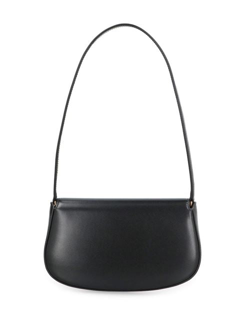 DEMI LUNE LEATHER SHOULDER BAG