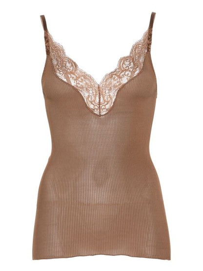 LACE SILK TOP