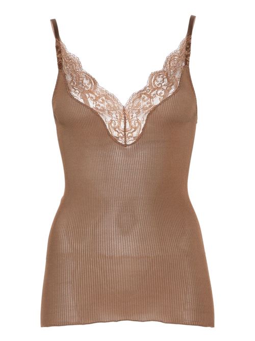 LACE SILK TOP