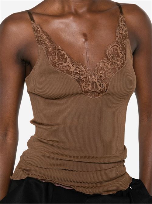 LACE SILK TOP