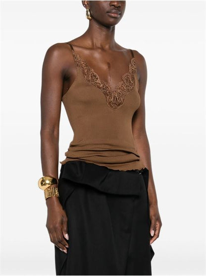 LACE SILK TOP