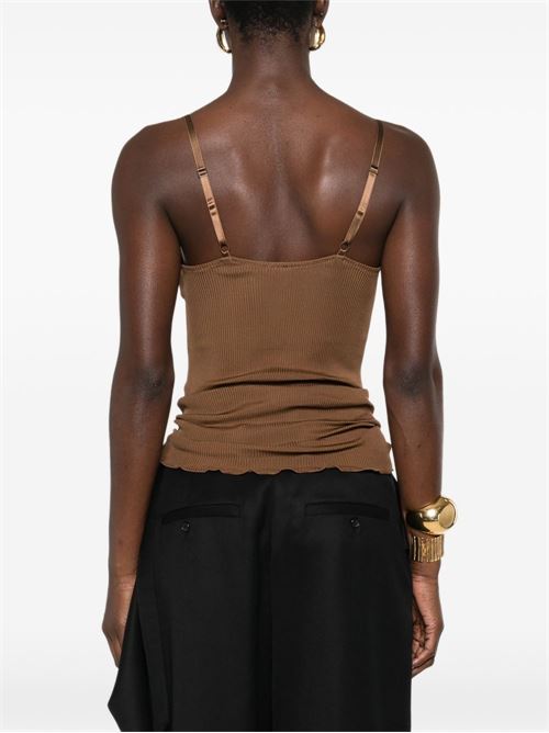 LACE SILK TOP