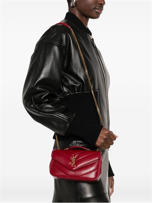 LOULOU MINI LEATHER SHOULDER BAG
