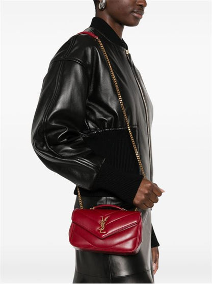 LOULOU MINI LEATHER SHOULDER BAG