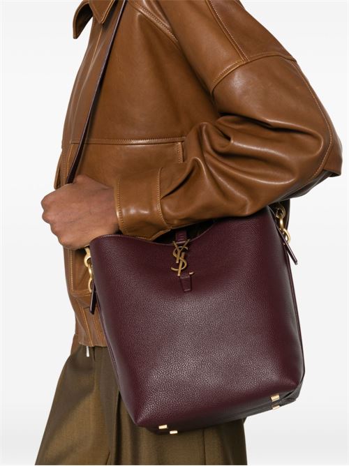 LE 37 MEDIUM LEATHER BUCKET BAG