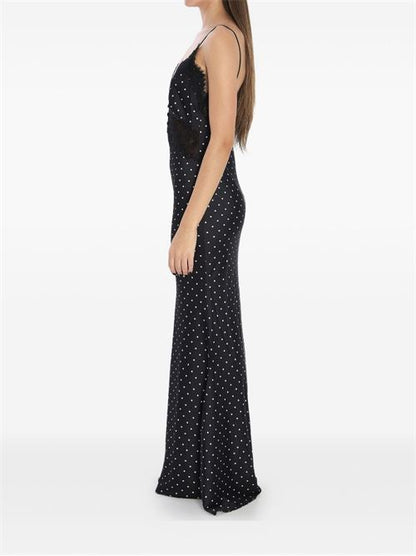 POLKA DOT LONG DRESS