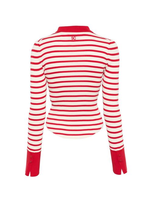 AIDA STRIPED COTTON POLO SHIRT