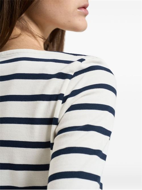 CARMELITA STRIPED COTTON SWEATER