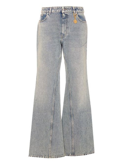 FLARED LEG DENIM JEANS