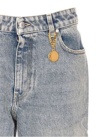 FLARED LEG DENIM JEANS