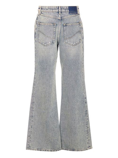 FLARED LEG DENIM JEANS