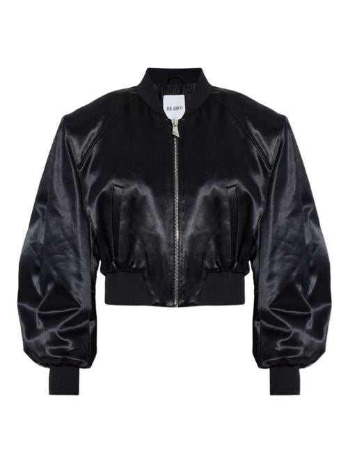 SATIN BOMBER JACKET