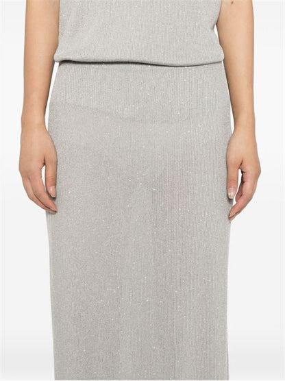 SEQUINED LONG SKIRT