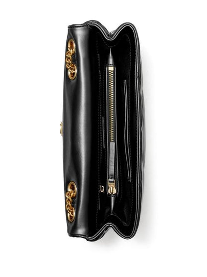 KIRA DIAMOND LEATHER SHOULDER BAG